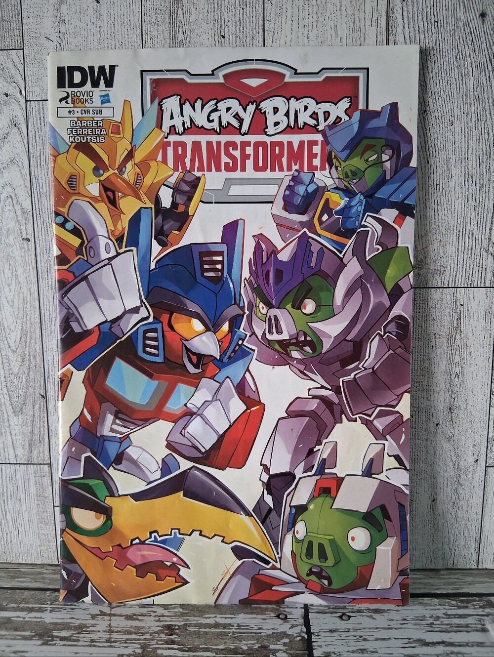 Angry Birds Transformers Comic Book - Blue, Purple & Green